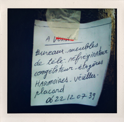 Petite annonce