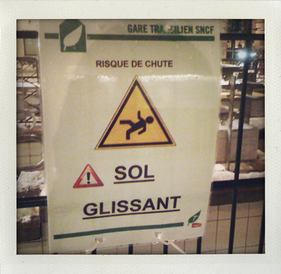 Sol glissant Sol glissant
