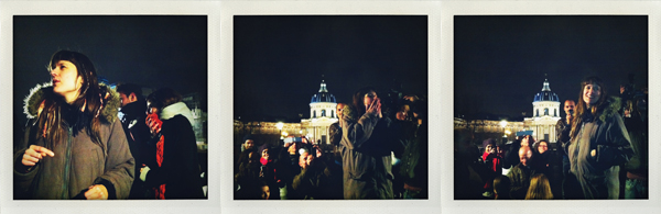 Camille au Pont des Arts