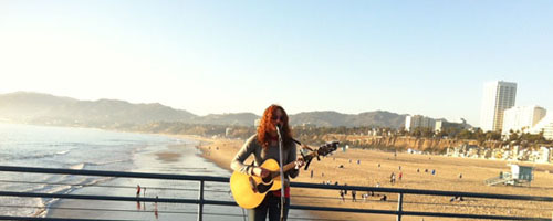 Clare Means à Santa Monica Pier